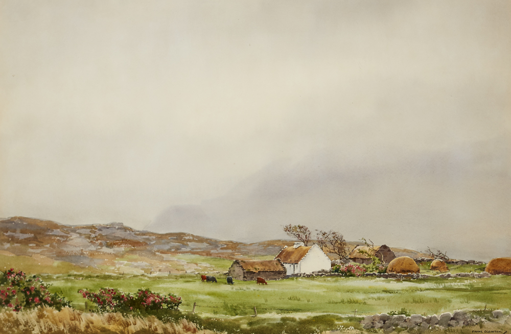 FARMHOUSE WITH CATTLE by Frank Egginton RCA (1908-1990) at Whyte's Auctions
