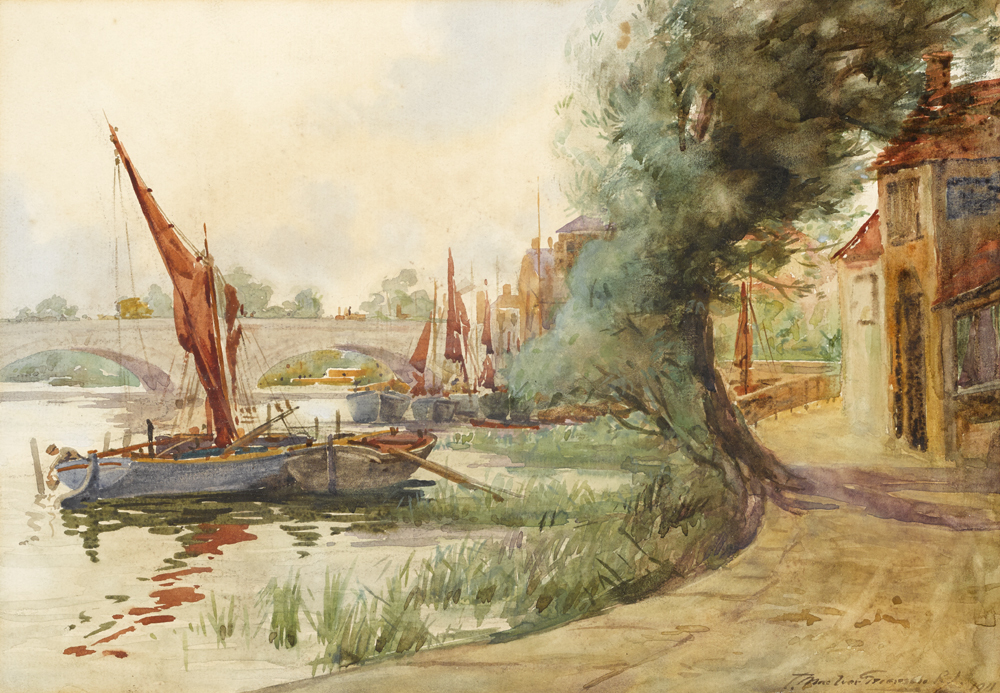 RIVER SCENES, 1911 (A PAIR) by Charles MacIver Grierson sold for �750 at Whyte's Auctions
