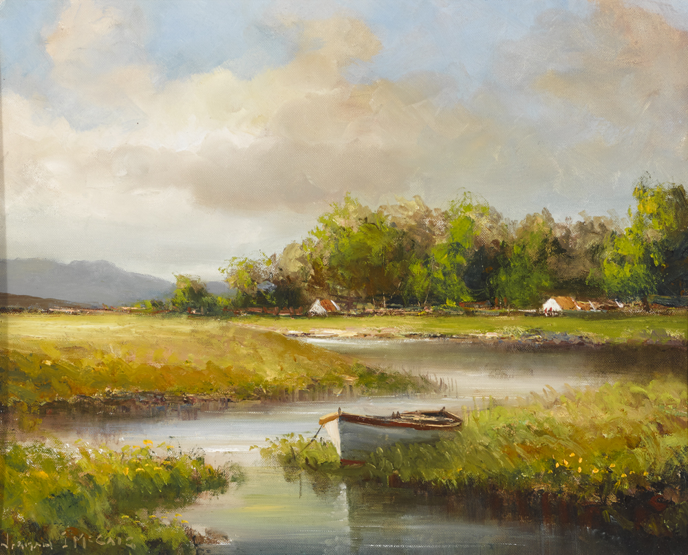 ON THE RIVER MOY by Norman J. McCaig (1929-2001) at Whyte's Auctions