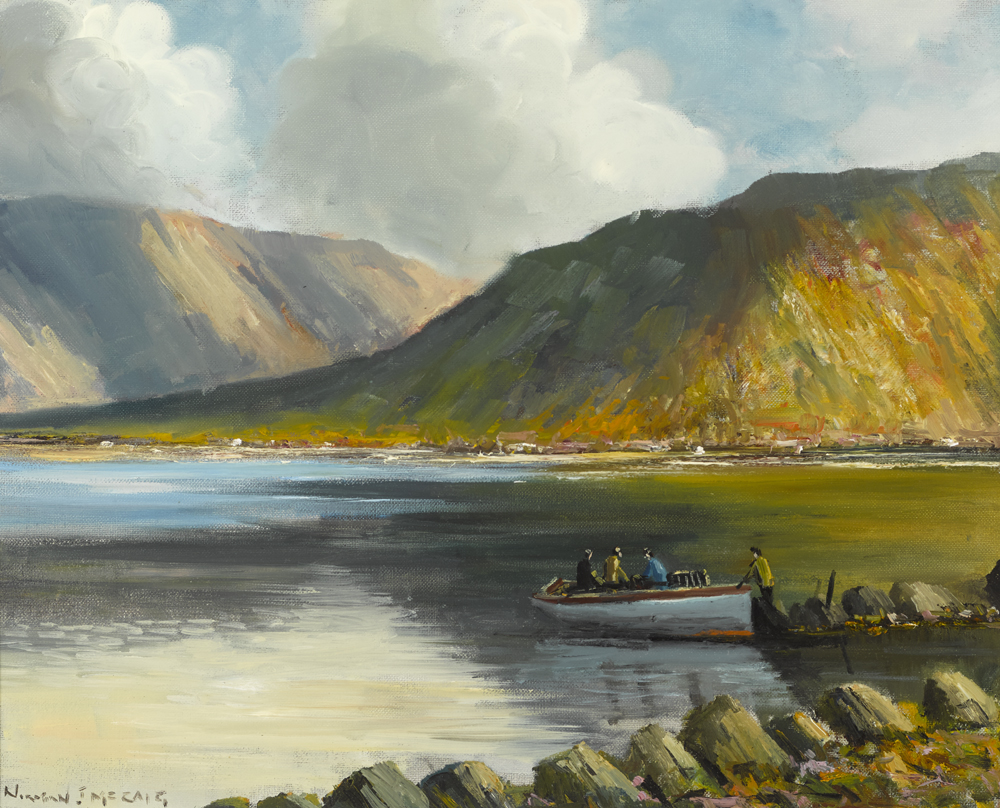 ON THE KILLARY, COUNTY GALWAY by Norman J. McCaig sold for 950 at Whyte's Auctions