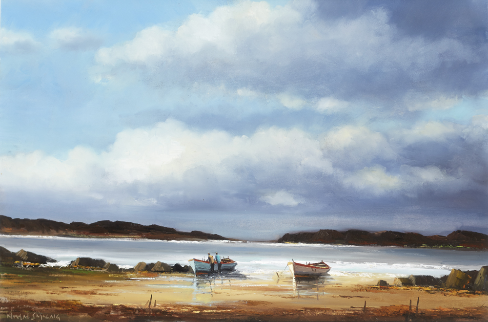 HEAVY SEAS, BUNBEG, COUNTY DONEGAL by Norman J. McCaig sold for 2,100 at Whyte's Auctions