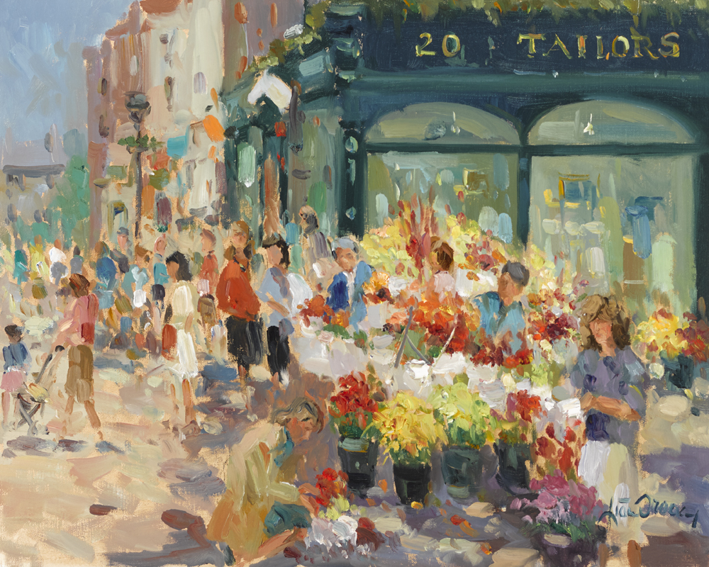 GRAFTON STREET, DUBLIN by Liam Treacy (1934-2004) at Whyte's Auctions
