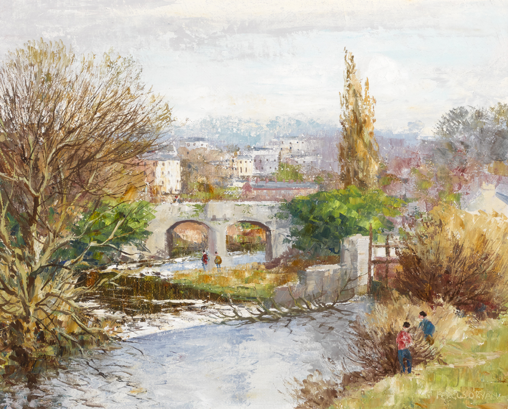 THE DODDER AT MILLTOWN by Fergus O'Ryan sold for 1,600 at Whyte's Auctions