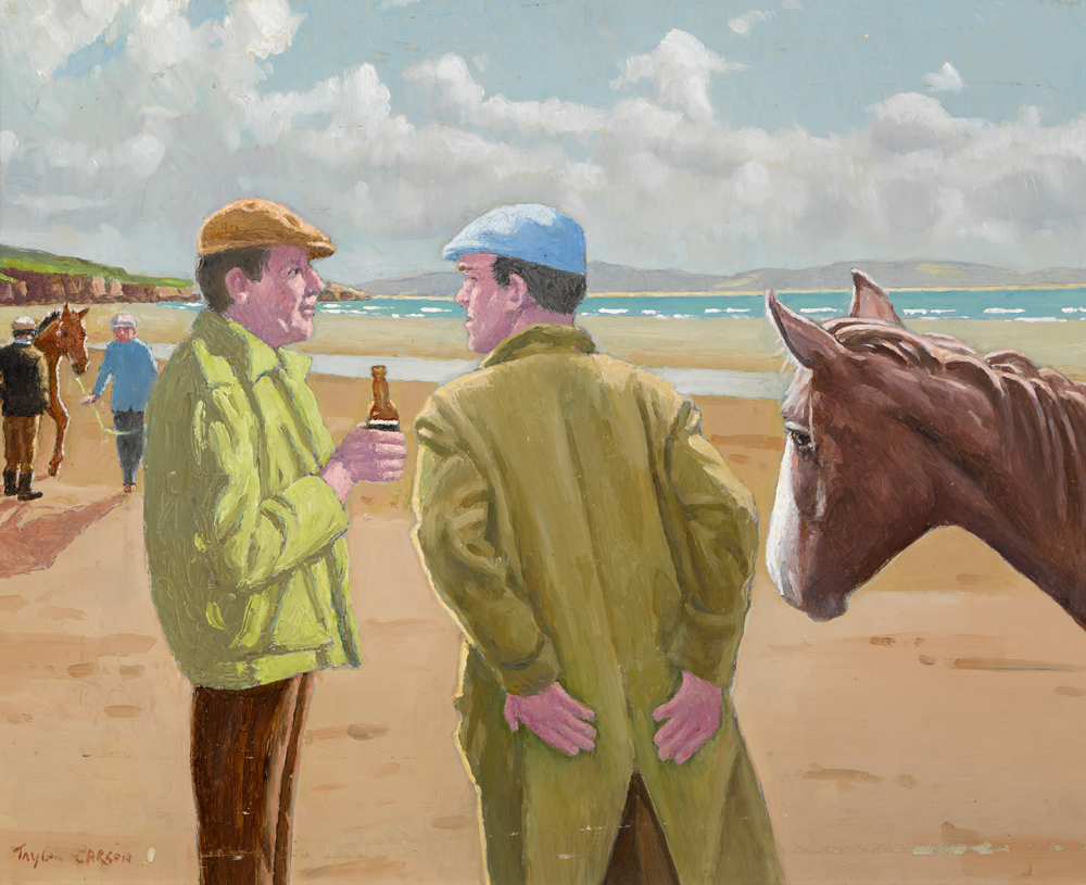 DONEGAL HORSE SALES, 2002 by Robert Taylor Carson HRUA (1919-2008) at Whyte's Auctions