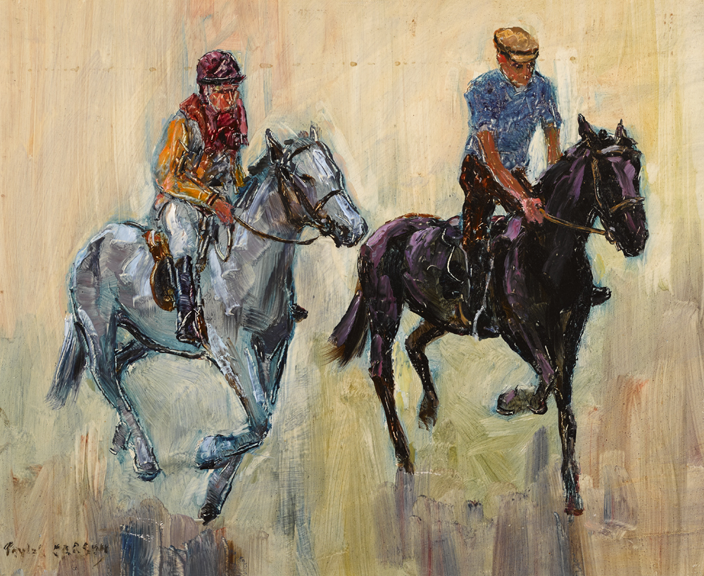 TWO HORSES by Robert Taylor Carson HRUA (1919-2008) at Whyte's Auctions