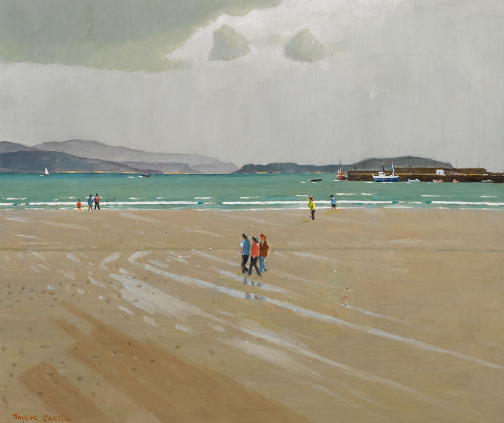 DOWNINGS BEACH, COUNTY DONEGAL, 2002 by Robert Taylor Carson HRUA (1919-2008) at Whyte's Auctions