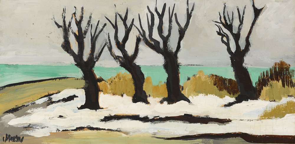 TREES IN SNOW by Markey Robinson (1918-1999) at Whyte's Auctions