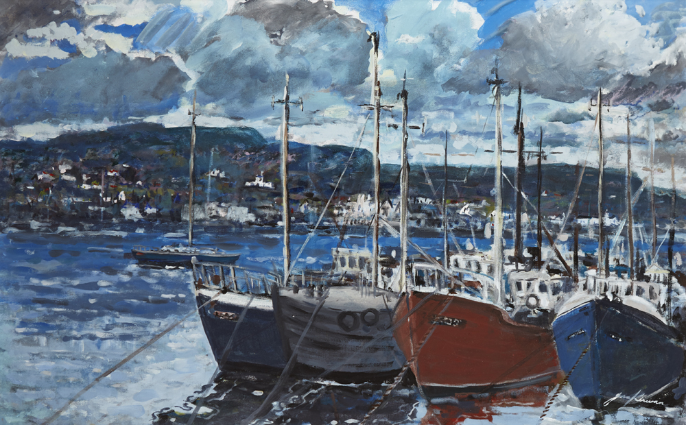HOWTH HARBOUR, COUNTY DUBLIN by John Kirwan (b.1956) at Whyte's Auctions