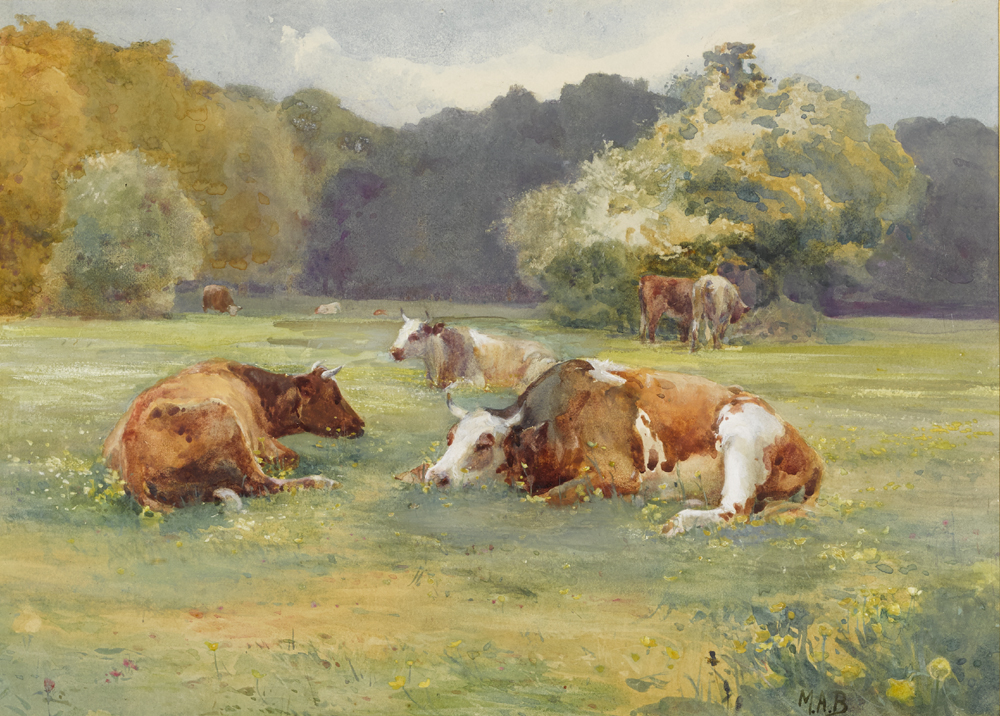 COWS IN PASTURE by Mildred Anne Butler sold for �3,400 at Whyte's Auctions