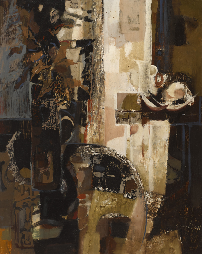 STILL LIFE, OPEN DOOR, 1969 by George Campbell sold for 4,800 at Whyte's Auctions