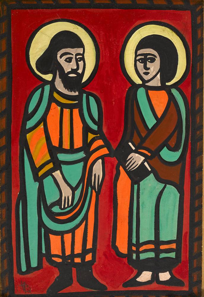 JOSEPH AND MARY by Markey Robinson (1918-1999) at Whyte's Auctions