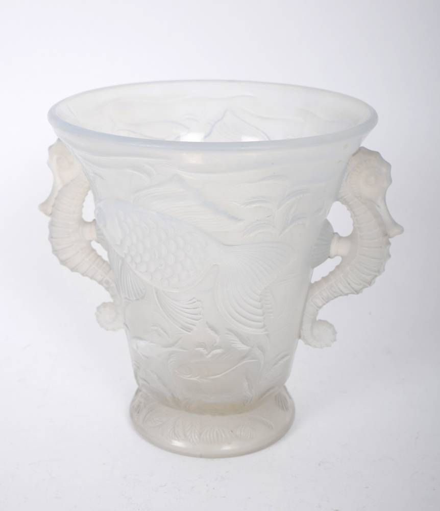 1930s Barolac, Seahorse vase at Whyte's Auctions