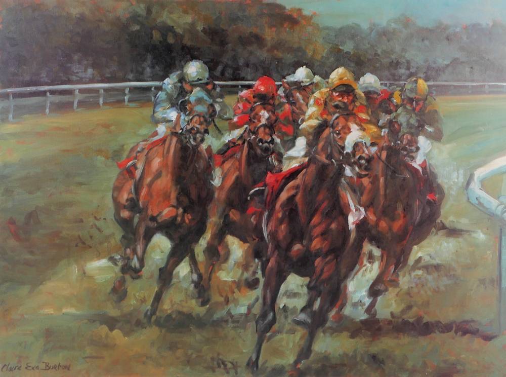 Horseracing, limited edition prints by Claire Eva Burton. at Whyte's Auctions