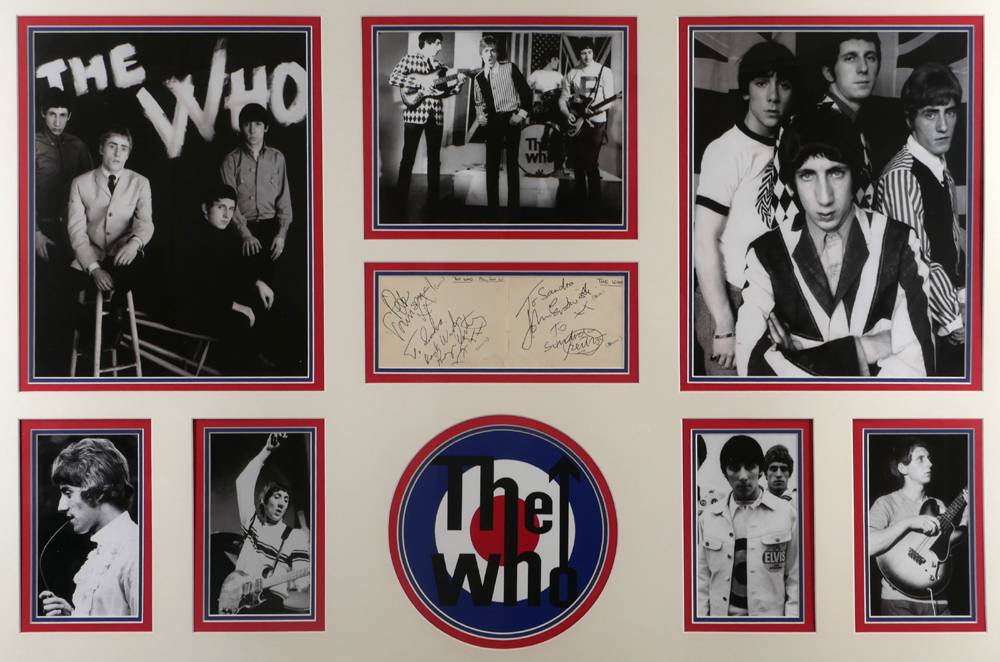 The Who, Autographs of the original band members. at Whyte's Auctions