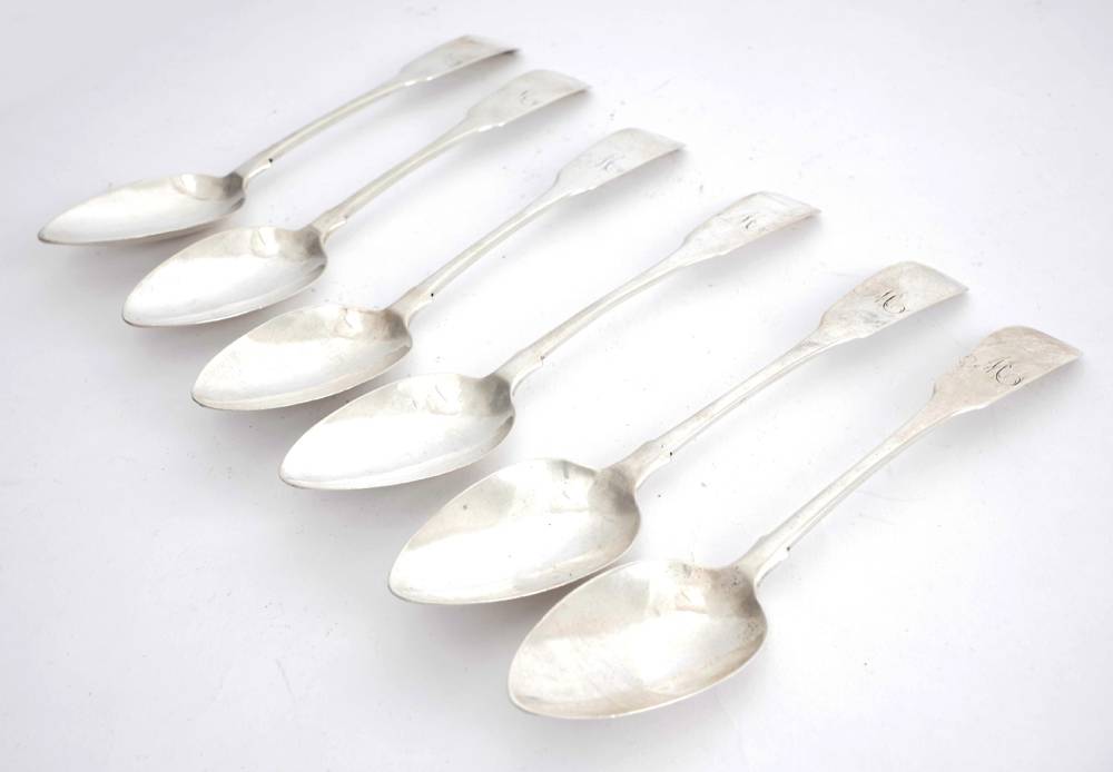 George III Irish silver teaspoons. at Whyte's Auctions