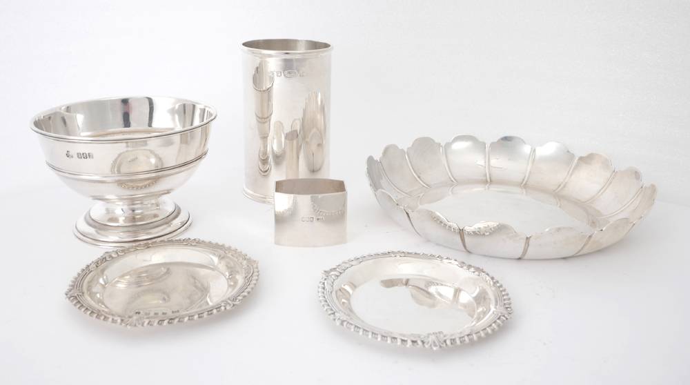 A collection of Irish silver wares. at Whyte's Auctions