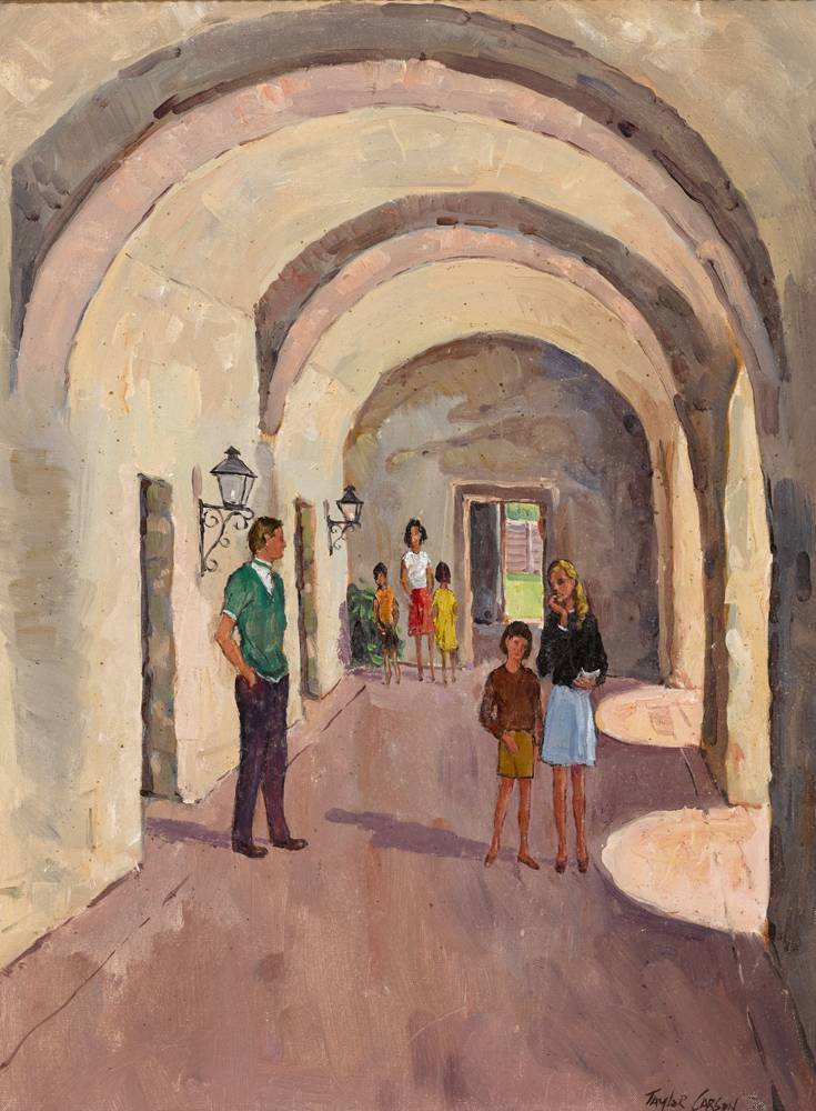 CLOISTERS, MISSION CONCEPCION, SAN ANTONIO, TEXAS by Robert Taylor Carson HRUA (1919-2008) at Whyte's Auctions