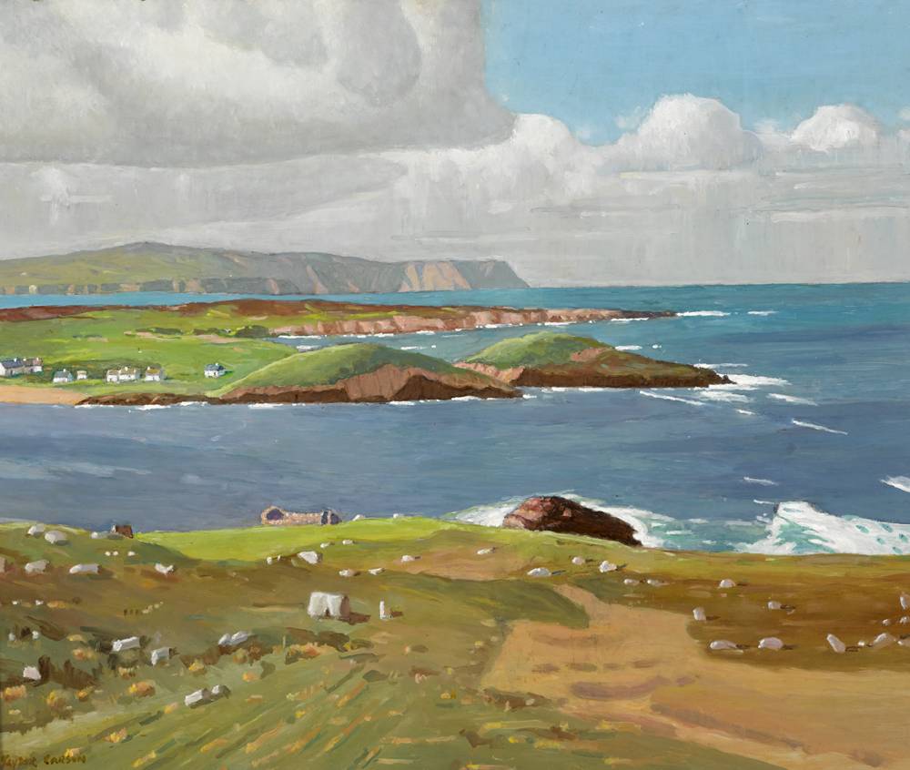 HORN HEAD AND SHEEPHAVEN BAY, COUNTY DONEGAL, 2004 by Robert Taylor Carson HRUA (1919-2008) at Whyte's Auctions