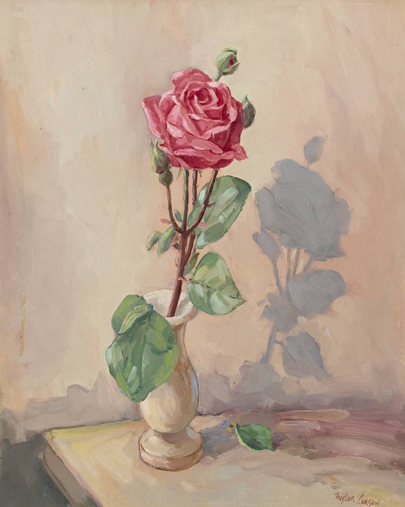 THE RED ROSE, 1981 by Robert Taylor Carson HRUA (1919-2008) at Whyte's Auctions
