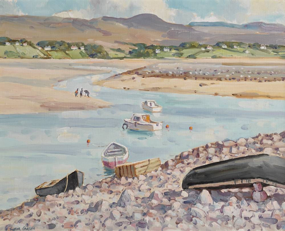 DIGGING BAIT, MULRANNY, COUNTY MAYO, 1989 by Robert Taylor Carson HRUA (1919-2008) at Whyte's Auctions