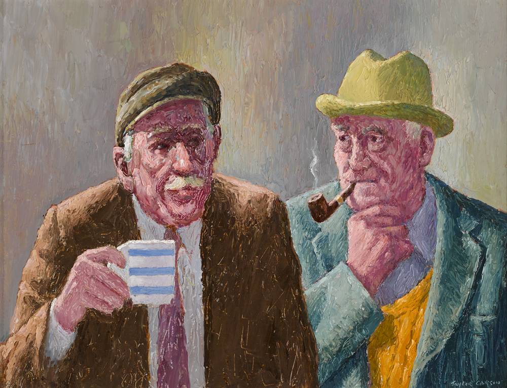 TWO OLD CRONIES, 1997 by Robert Taylor Carson HRUA (1919-2008) at Whyte's Auctions