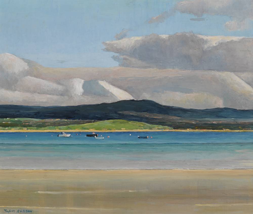 BEACH AT DOWNINGS, COUNTY DONEGAL by Robert Taylor Carson HRUA (1919-2008) at Whyte's Auctions