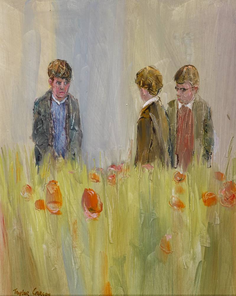 BOYS IN A POPPY FIELD by Robert Taylor Carson HRUA (1919-2008) at Whyte's Auctions