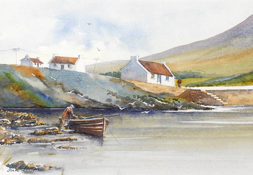 COTTAGES BY THE SEA by Jim McPartlin  at Whyte's Auctions