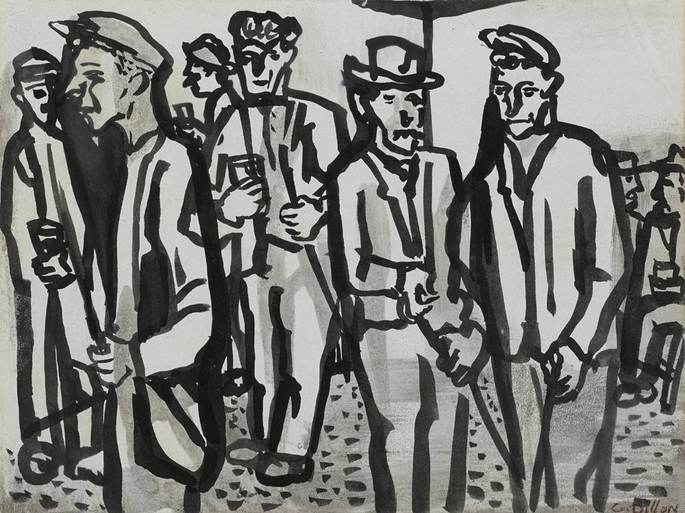 MEN AT BAR by Gerard Dillon (1916-1971) at Whyte's Auctions