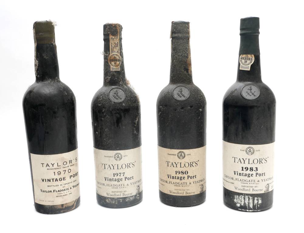 1970-1983 Four bottles of Taylor's vintage port. at Whyte's Auctions