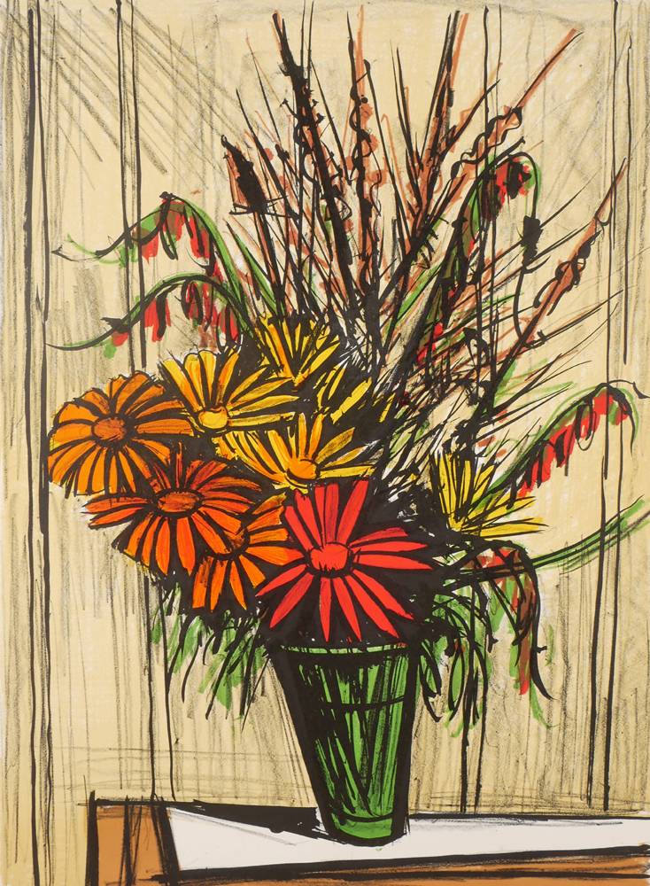 STILL LIFE WITH FLOWERS by Bernard Buffet (French, 1928-1999) (French, 1928-1999) at Whyte's Auctions