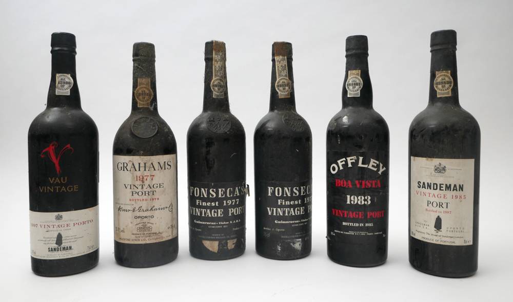 1977-1997 Six bottles of vintage port. at Whyte's Auctions