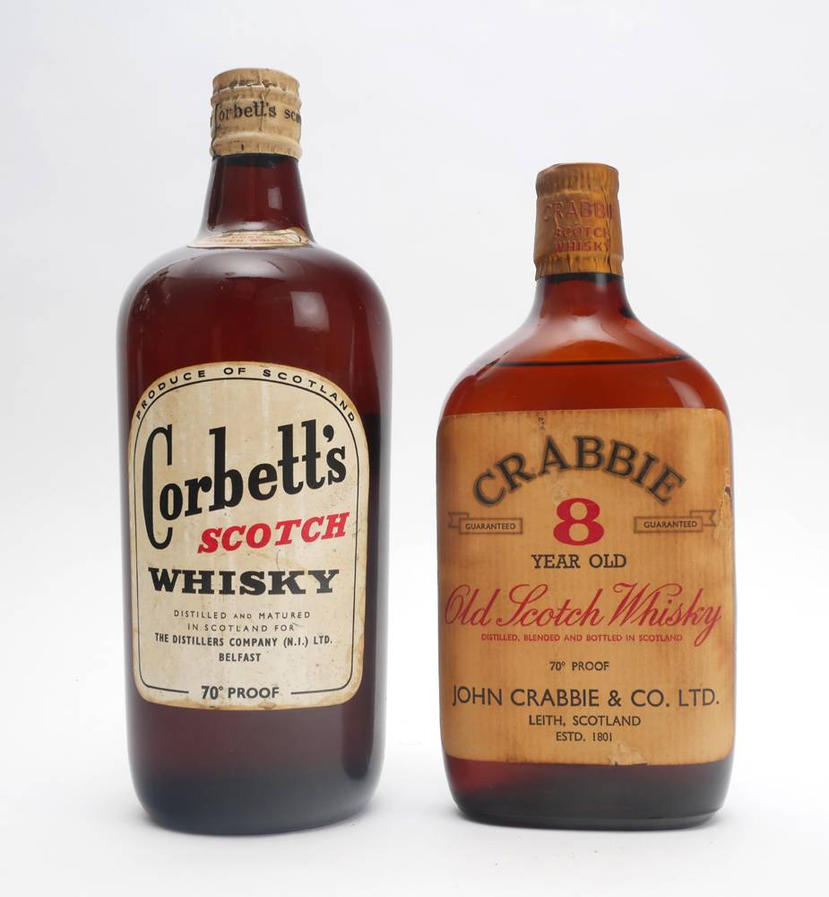 Corbett's Scotch Whisky and Crabbie Old Scotch Whisky. at Whyte's Auctions