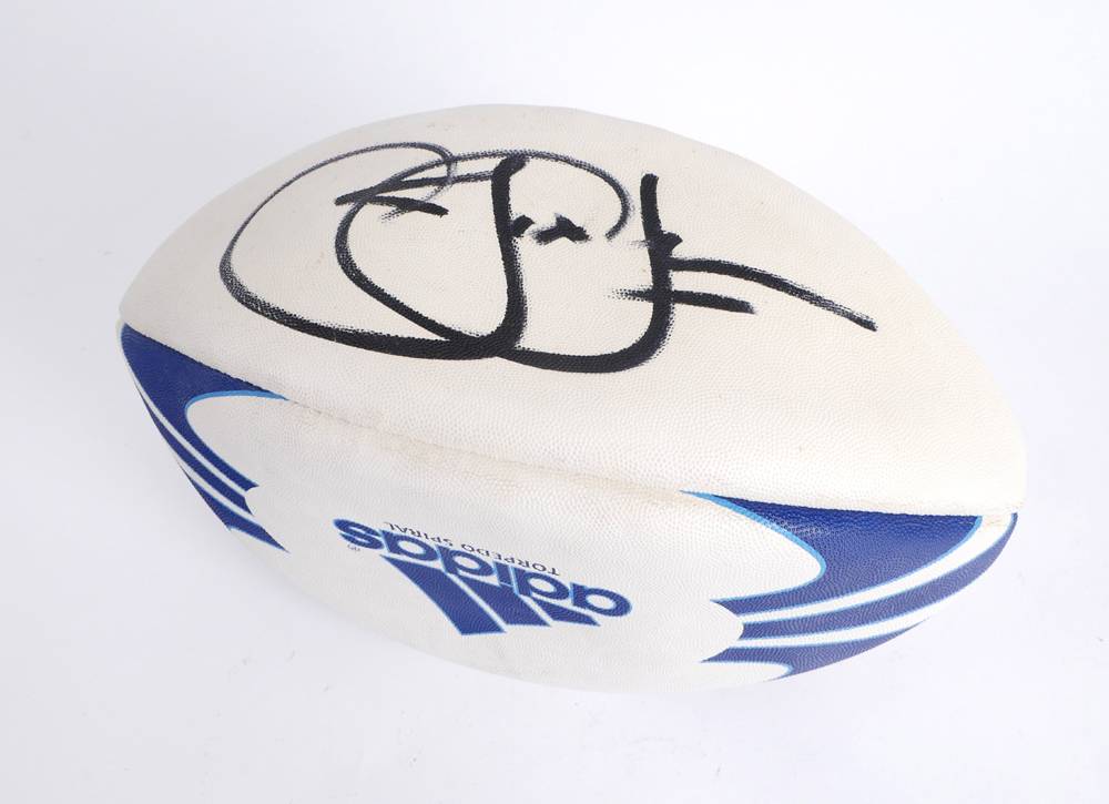 Jonah Lomu signed rugby ball. at Whyte's Auctions