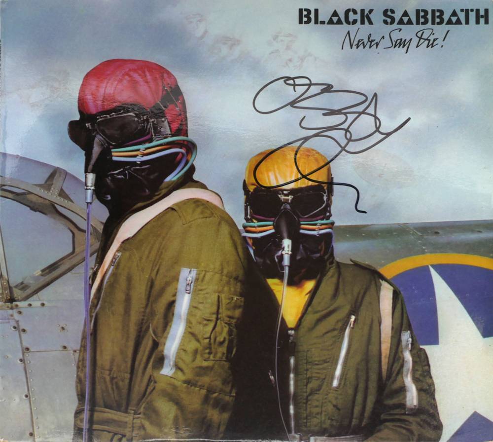 Black Sabbath, 'Never Say Die', signed by Ozzy Osbourne. at Whyte's Auctions
