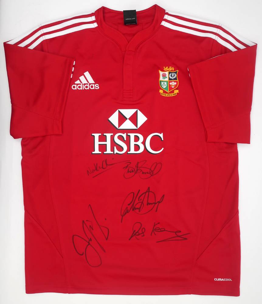 Rugby, 2009 British and Irish Lions, signed jersey. at Whyte's Auctions