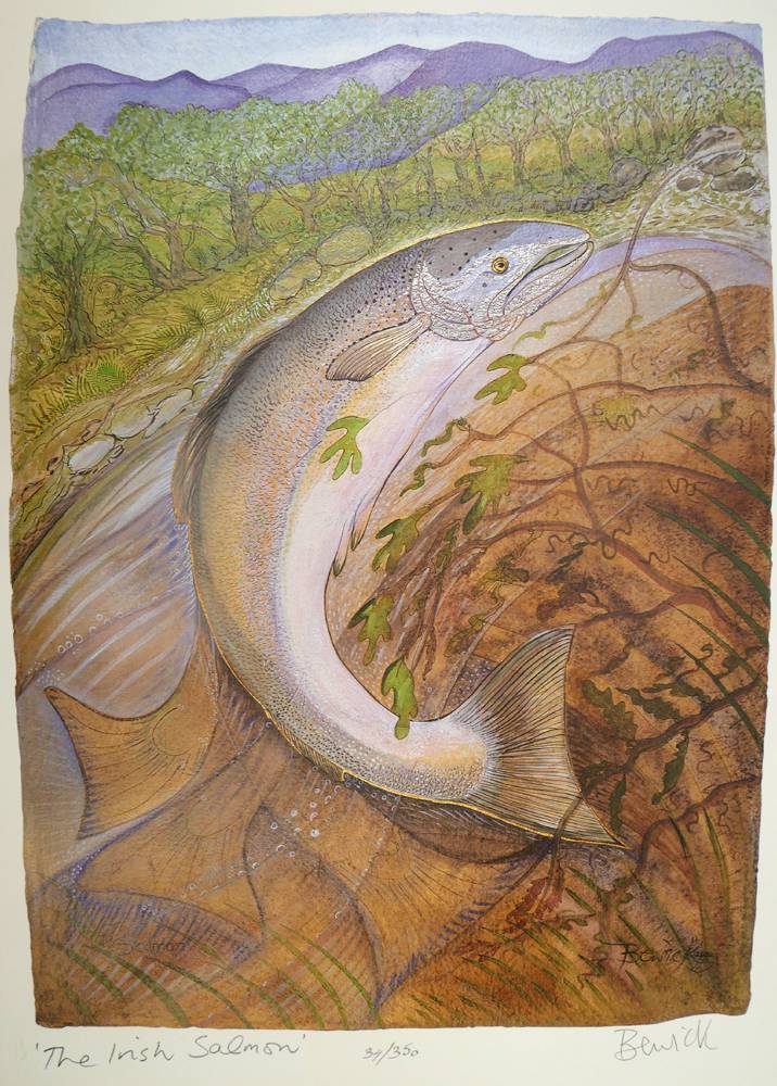 THE IRISH SALMON by Pauline Bewick RHA (1935-2022) at Whyte's Auctions