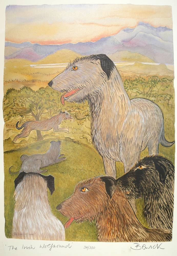 THE IRISH WOLFHOUND by Pauline Bewick RHA (1935-2022) at Whyte's Auctions