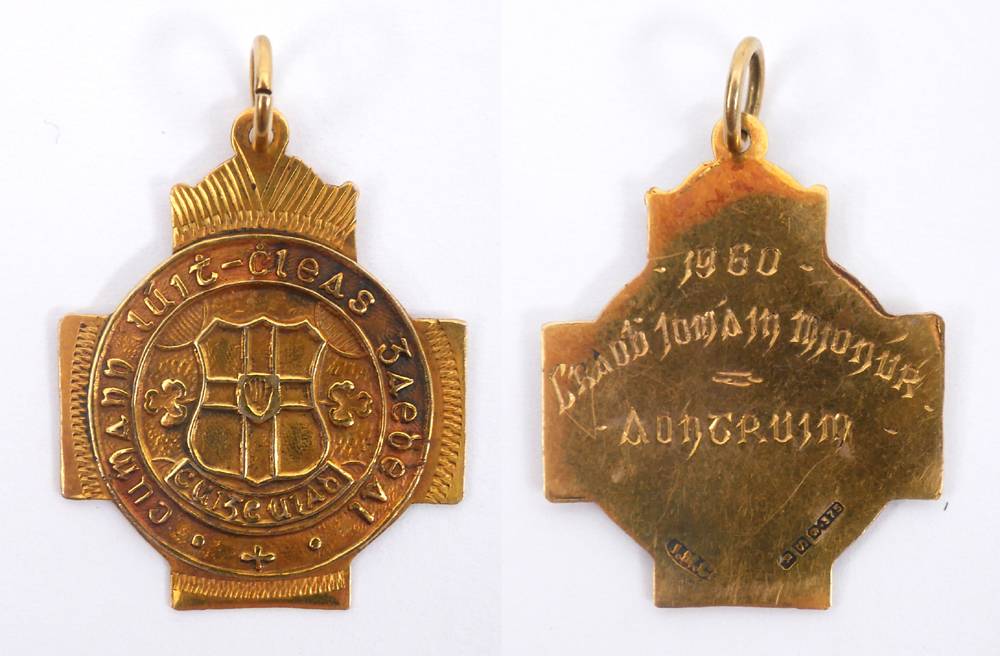 GAA 1960 Minor Hurling Championship medal won by Antrim. at Whyte's Auctions