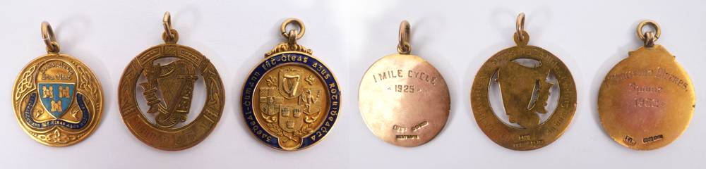 Cycling, 1925-1932 NACA race medals at Whyte's Auctions