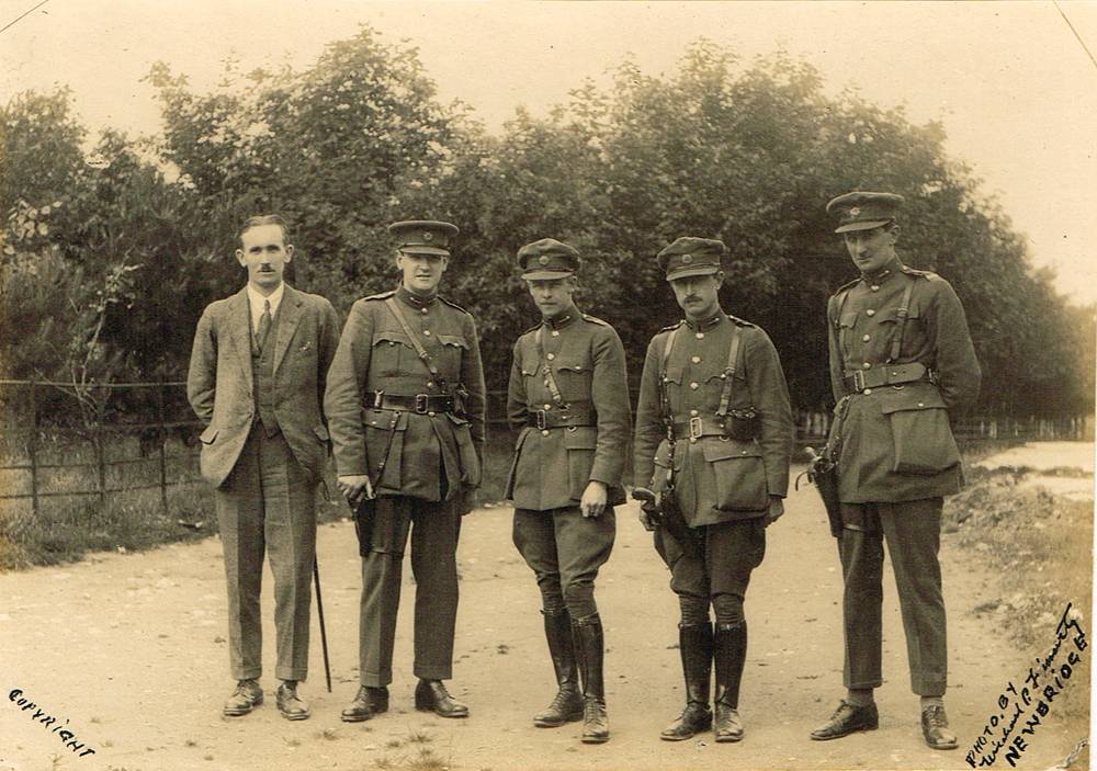 1922 Photograph of Michael Collins with Free State, National Army officers. at Whyte's Auctions