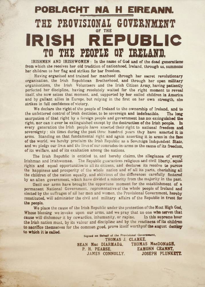 Proclamation of the Irish Republic at Whyte's Auctions
