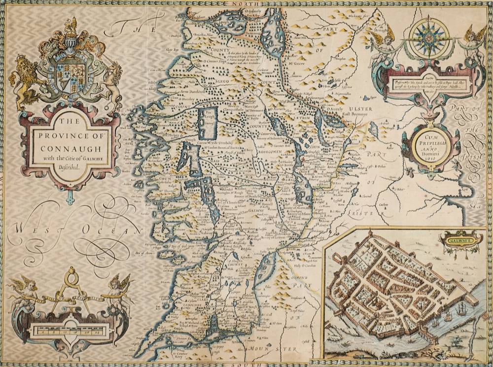 1616 John Speed, Map of Connaught. at Whyte's Auctions