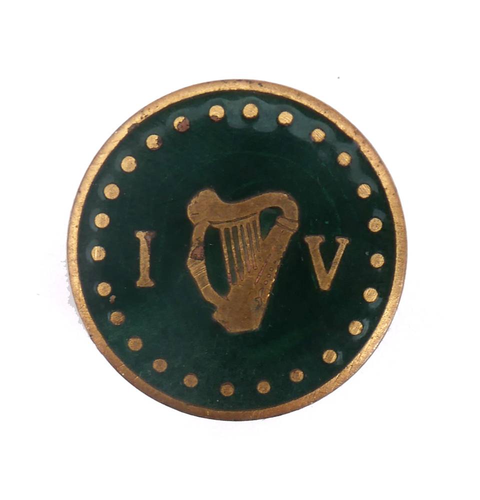 Irish Volunteers brass and enamel pin. at Whyte's Auctions
