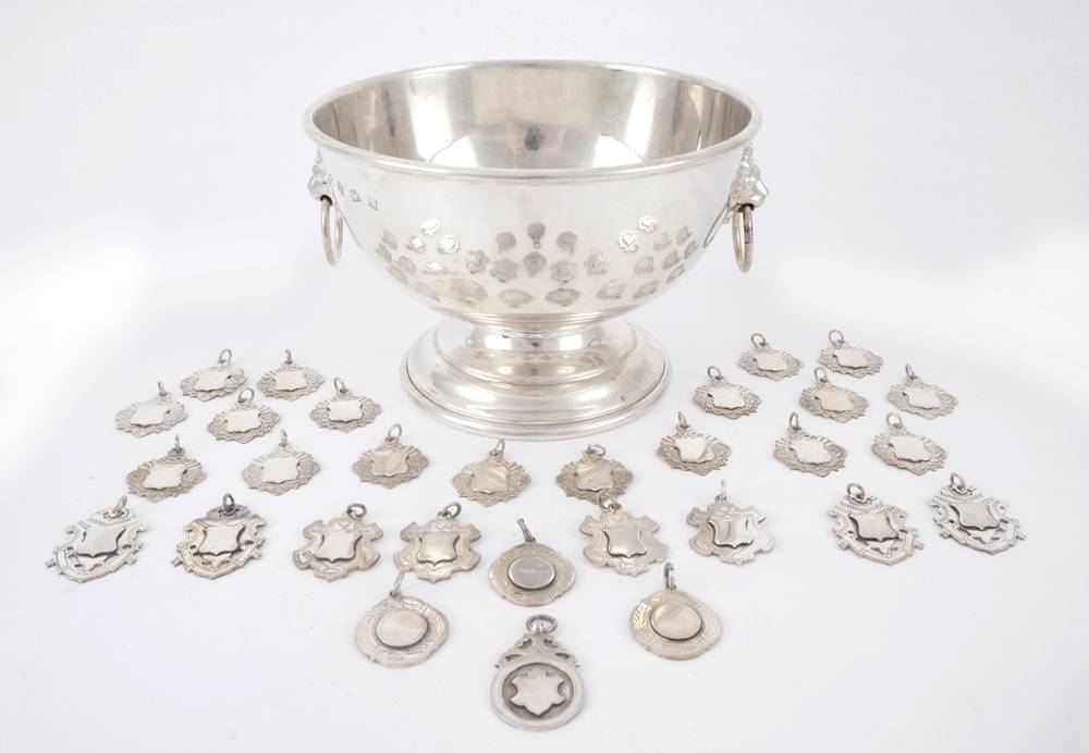 Silver two-handled trophy cup. at Whyte's Auctions