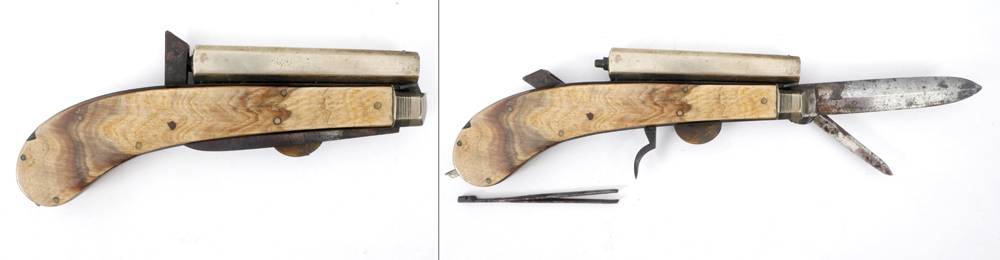 Unwin and Rogers pistol knife. at Whyte's Auctions