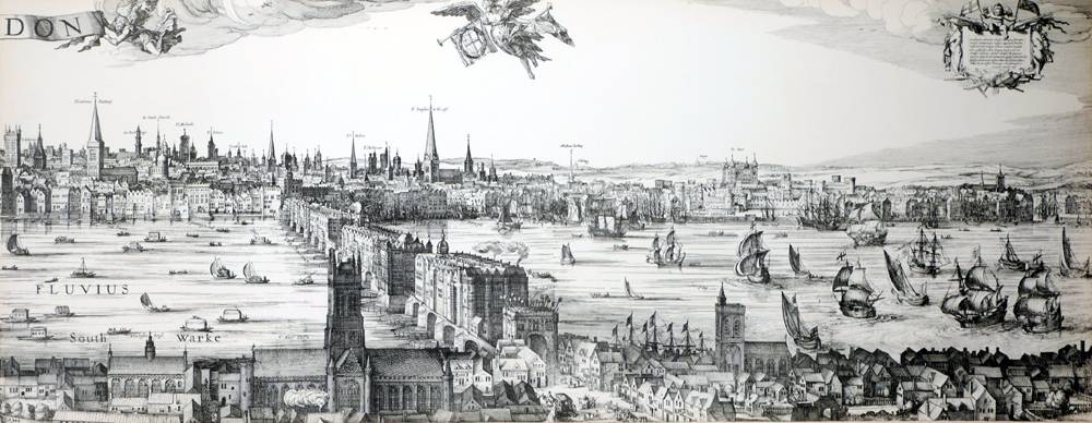 Panorama of London in 1600, by Claes Visscher. at Whyte's Auctions