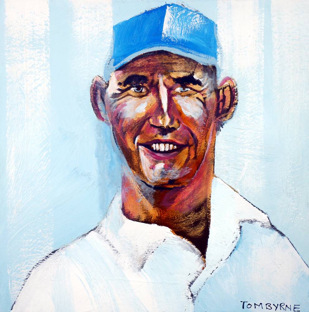 Padraig Harrington, portrait by Tom Byrne. at Whyte's Auctions