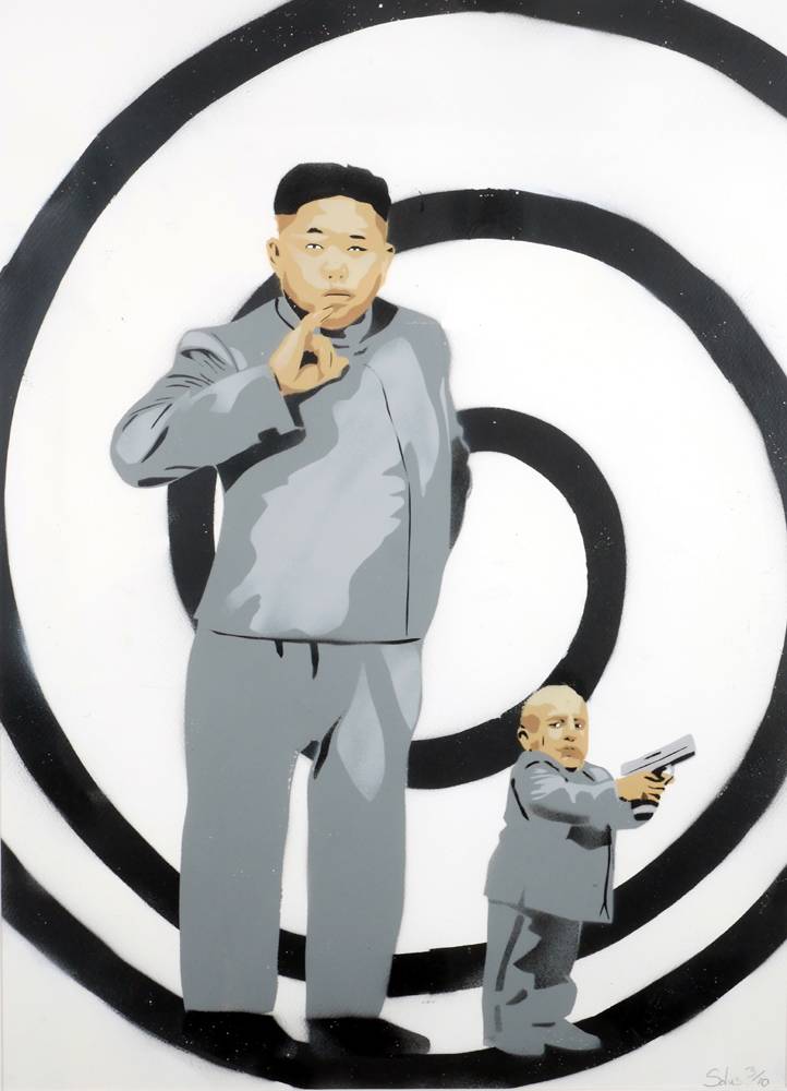 Kim Jong-un and Mini Me by Solus. at Whyte's Auctions