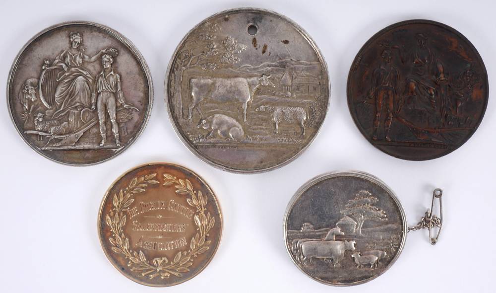 1844-1863 Royal Agricultural Society of Ireland medals, by Jones and Lizars. at Whyte's Auctions